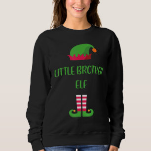 Sweatshirt Little Brother Elf Christmas Family Matching Group