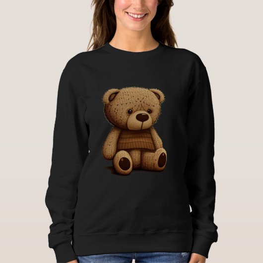Sweatshirt Little sad Teddy Bear (Devant)