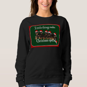 Sweatshirt Little Things Make Christmas Special Vector Cute R
