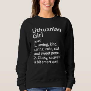 Sweatshirt Lituanie Fille Lituanie Drôle Pays Racines Des