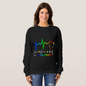 Sweatshirt Live Love Accepter Sensibilisation sur l'autisme T (Devant entier)