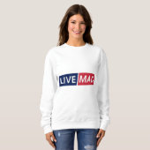 Sweatshirt LIVE MAD – Bold Minimal Modern Typography Design (Devant entier)