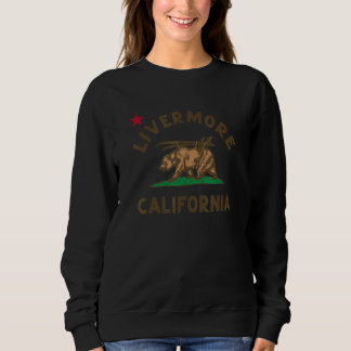 Sweatshirt Livermore California Beach Drapeau Ours Surf Ca Vi