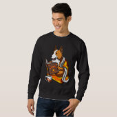 Sweatshirt Livre de Chiens de Corgi (Devant entier)