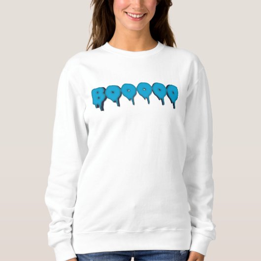 Sweatshirt livre drôle de texte fantôme (Devant)