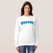 Sweatshirt livre drôle de texte fantôme (Devant entier)