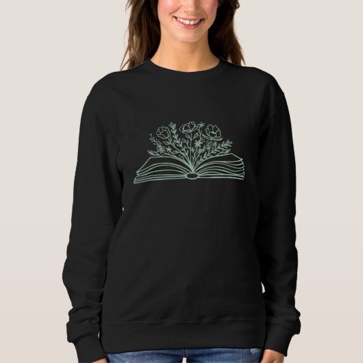 Sweatshirt Livre fleur sauvage Livre de lecture 1 (Devant)