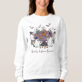 Sweatshirt Livres avant livres mignons fantômes Halloween (Devant)