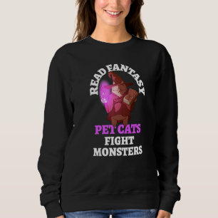 Sweatshirt Livres Chats Monstres Réservations Vers de livre I