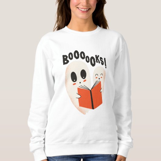 Sweatshirt Livres Halloween Ghosts Book (Devant)