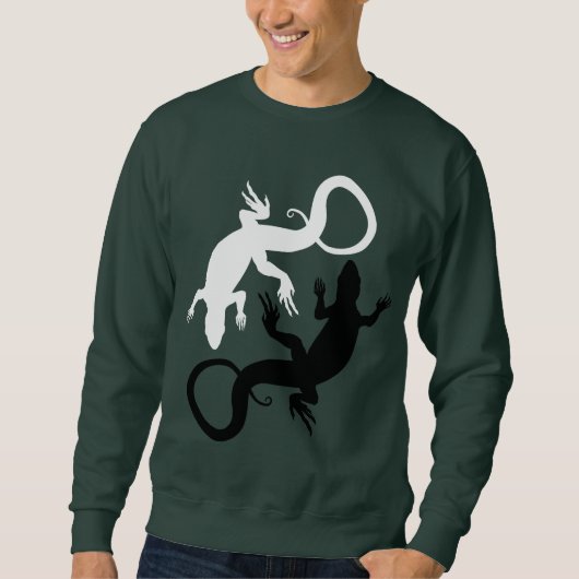 Sweatshirt Lizard Art Reptile Chemises Lizard Cade (Devant)