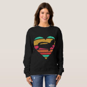 Sweatshirt Lizard Reptile de Coeur de Dragon (Devant entier)