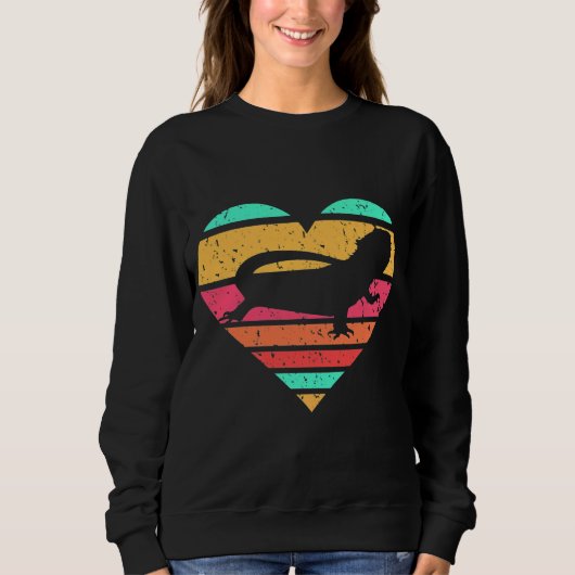 Sweatshirt Lizard Reptile de Coeur de Dragon (Devant)