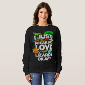 Sweatshirt Lizard Reptile Lizard (Devant entier)