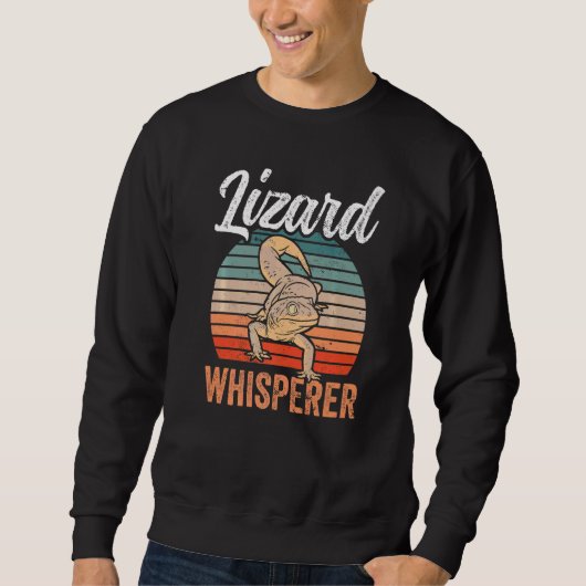 Sweatshirt Lizard Whisperer Lizards Animal Gecko (Devant)