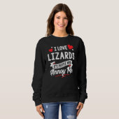 Sweatshirt Lizards - I Love Lizards (Devant entier)