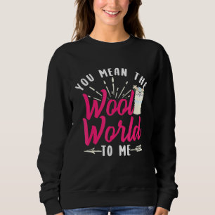 Sweatshirt Llama Alpaca Laine Design du monde