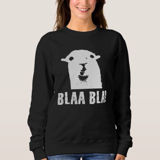Sweatshirt Llama drôle Bla Blaa (Devant)