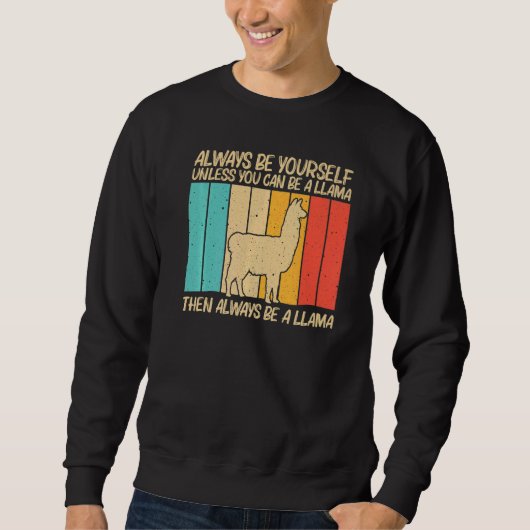 Sweatshirt Llama For Men Women Llama Farm Animal 5 (Devant)