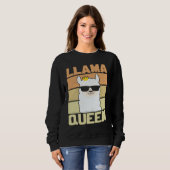 Sweatshirt Llama  Funny Cute Retro Style Alpaca Graphic Plus  (Devant entier)
