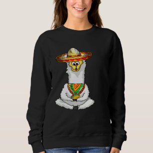 Sweatshirt Llama Manger Taco Cool mexicain Alpaca mexicain