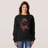 Sweatshirt Llama Pulling Santa's Sleigh Christmas Santa Xmas  (Devant entier)