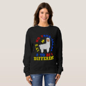 Sweatshirt Llama Sensibilisation sur l'autisme Sensibilisatio (Devant entier)