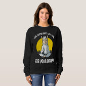 Sweatshirt Llama This Llama Ain't Got Time Yoga (Devant entier)
