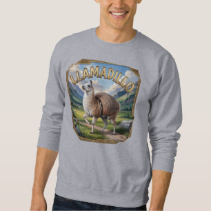 Sweatshirt Llamadillo Photographie Combo Créature Drôle