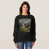 Sweatshirt Llamadillo Photographie Combo Créature Drôle (Devant entier)