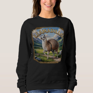 Sweatshirt Llamadillo Photographie Combo Créature Drôle