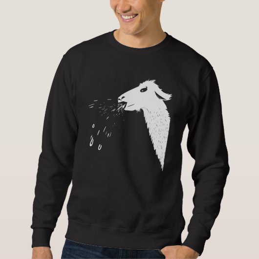 Sweatshirt Llamas Spit Cheeky Spitting Llama (Devant)