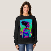 Sweatshirt Lo fi hip hop chillhop chill beats lofi aesthetics (Devant entier)