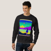 Sweatshirt Lo fi hip hop chillhop chill beats lofi aesthetics (Devant entier)