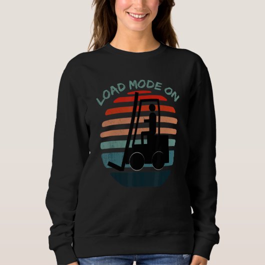 Sweatshirt Load Mode On Forklift Warehouse Clerk Forklifting (Devant)