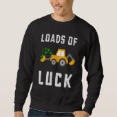 Sweatshirt Load Of Luck Kids Boys St Patricks Day Constructio (Devant)