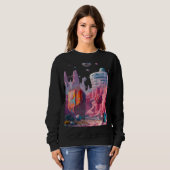 Sweatshirt L'Oasis Néon de Solara-7 (Devant entier)