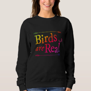 Sweatshirt L'observateur d'oiseaux arc-en-ciel dit Oiseau