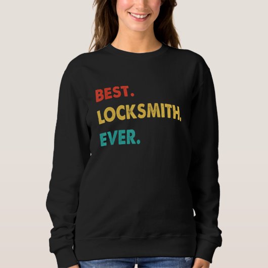 Sweatshirt Locksmith Profession Rétro Meilleur Locksmith Jama (Devant)