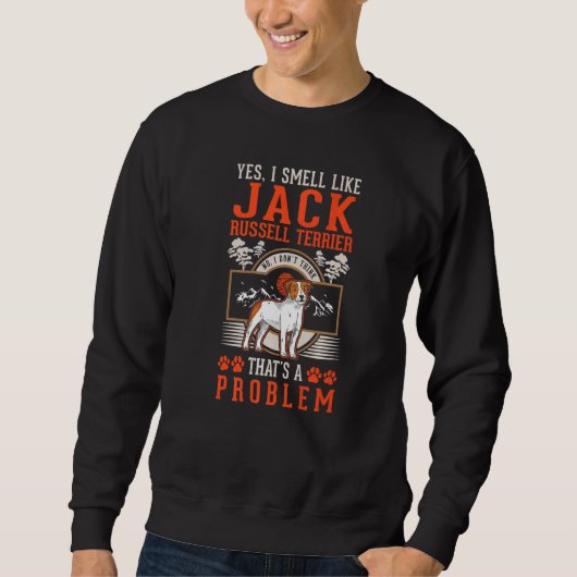 Sweatshirt L'odeur Jack Russell Terrier (Devant)