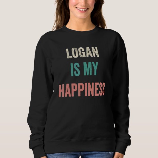 Sweatshirt Logan Is My Happiness (Devant)