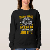 Sweatshirt Logiciel Manager Job Title Software Manager (Devant)