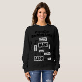 Sweatshirt Logique de l'écorce de canicules (Devant entier)