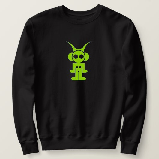 Sweatshirt logo classique imprimé avant vert (Design devant)