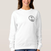 Sweatshirt Logo d'affaires professionnel simple et moderne bl (Devant)