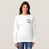 Sweatshirt Logo d'affaires professionnel simple et moderne bl (Devant entier)