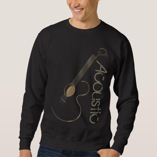 Sweatshirt Logo de guitare acoustique (Devant)