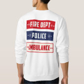 Sweatshirt Logo de l'ambulance de police des incendies Thunde (Dos)