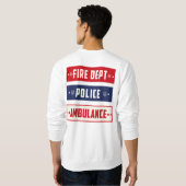 Sweatshirt Logo de l'ambulance de police des incendies Thunde (Dos entier)