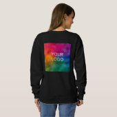 Sweatshirt Logo de l'entreprise Employé en vrac double face f (Dos entier)